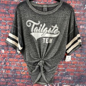 Modern Lux Tailgate Team Logo Tee Heather Gray S